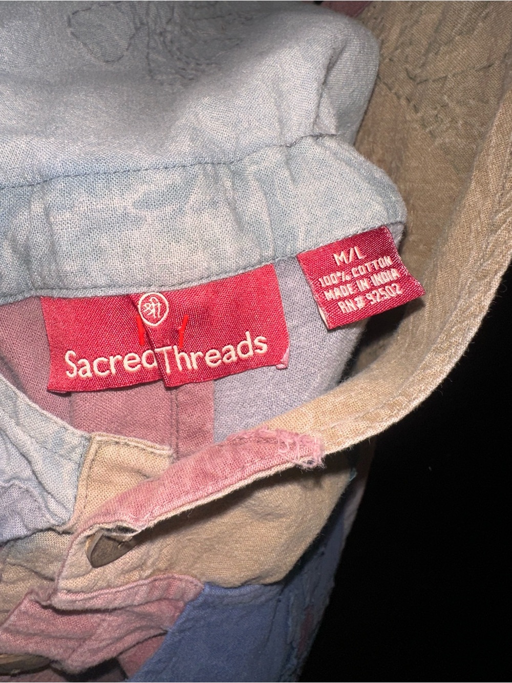 Sacred Threads Patchwork Printed Multicolor Overalls - Picture 10 of 10